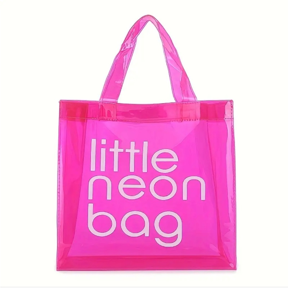 Little Neon Bag Tote Bag - PINK